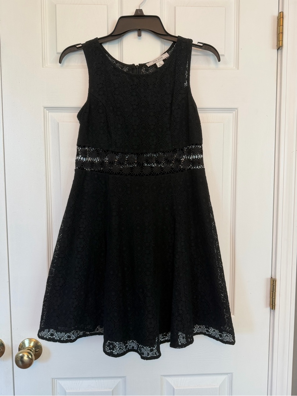 Adam Levine Collection Black Lace Fit & Flare Dress